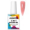 ASENTER 5 en 1 Cover Rose Nude Builder Gel Ongle, Extend Gel, Gel de Construction Ongle UV, Gummy Base, Rubber Base pose Amer