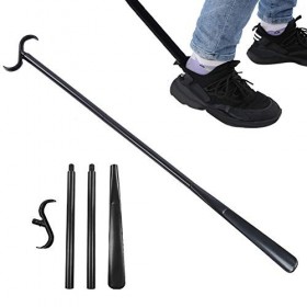 Bâton de pansement long de 36 pouces avec outil daide à lhabillage de chausse-pied pour chaussures, chaussettes, chemises e