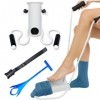 Enfile Chaussette Kit Chausse Pied, Aide pour Mettre les Chaussettes Ne Plus Se Baisser Cadeau pour Personnes Agees Enceintes