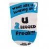 Chaussettes amputee « What are you Looking At 2 Headed Freak V2 », 3 plis, chaussettes thermorétractables