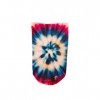 Chaussettes amputee « Tie Dye Blue White Red V1 », 3 plis résiduels, chaussettes thermorétractables