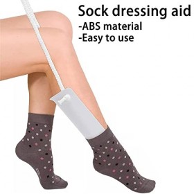 Chaussette Aide Enfile-chaussettes Dispositif daide à la Chaussette Portable Aide pour Enfiler les Chaussettes serrage Aide 