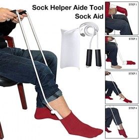 linshesf Enfile Chaussettes Chaussettes pour AiÀ La Chaussette Enfile Chaussettes Sock Aid AiChaussette Sock Aid Sock Helper 