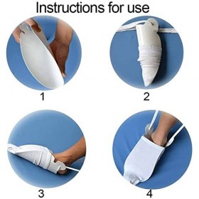 XZincer Chaussette Aide Aide Bas Curseur avec poignée en Aide à lhabillage pour Femmes Hommes Senior Enceinte sur Facile Att