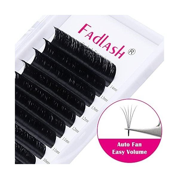 Extension de Cils Volume C Curl 0,07mm 8-14mm Mix Easy Fan Volume Lash 5D, 6D~20D Volume Russe Extension Cils Professionnel