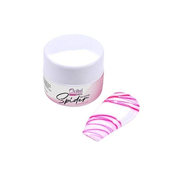 Ocibel France - Gel UV/LED Spider Néon Rose - 5 ml - pour Manucure, Faux Ongles et Nail Art