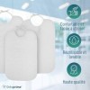 OrtoPrime X3 Bavoir Adulte Imperméable RIZO + PVC - Bavoirs pour Personnes gées Lavables et Réutilisables - Pack de 3 Bavoirs