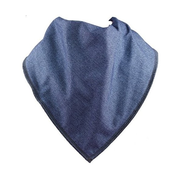 Bavoir adulte type bandana - Bleu stellaire - Disponible en 4 tailles