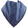 Bavoir adulte type bandana - Bleu stellaire - Disponible en 4 tailles