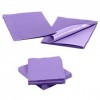 Lot de 50 bavoirs jetables pour adultes - Violet - Pour femmes et hommes - Tatouage - Étanche - 33 cm x 45,7 cm