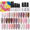 BORN PRETTY Vernis Semi Permanent Pastel, 21pcs Vernis à Ongles 18 Couleurs Printemps été Populaire Pastel Neon Fluorescent V