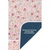 Shorewood Medical Bavoir imperméable pour adulte avec ramasse-miettes - Lavable en machine - Taille M - Motif floral rose