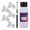 GZMAYUEN Poly Nail Gel Slip Solution 30ML Nail Extension Gel Solution Liquide Solution Gel Ongle pour Kit Poly Extension