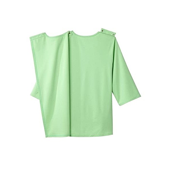 Haut à manches longues 3/4 pour femme avec encolure brodée - vert - Taille M