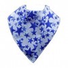 Bavoir adulte type bandana - Bleu stellaire - Disponible en 3 tailles