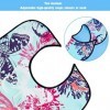 Lot de 3 bavoirs pour adulte pour femme, motif papillon, lavables, réutilisables, avec attrape-miettes pour personnes âgées 8