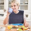 hanwen Bavoirs Adultes pour Manger | Bavoir réutilisable avec ramasse-miettes | vêtements pour femmes âgées et personnes âgée