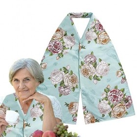 Fulenyi Bavoirs adultes pour hommes âgés | Bavoirs pour femmes en tissu alimentaire lavable - Bavoirs pour personnes âgées, b