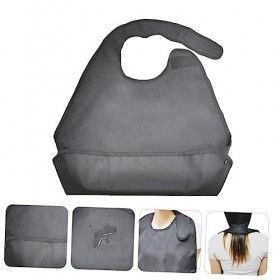 Healifty 1Pc Bavoir Âgé Adulte Bavoirs Lavables Bavoirs Aldult Adulte Bavoir Repas Bavoir Pour Adulte Polyester Tissu Bavoir 