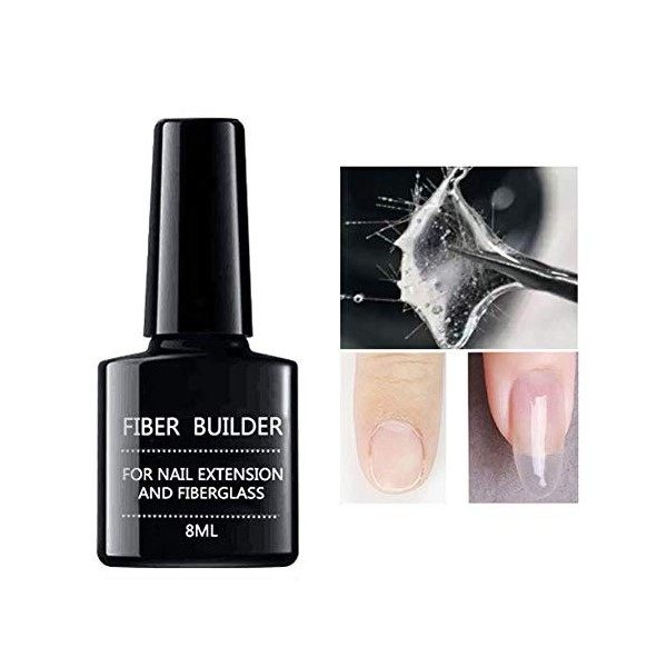 Gel De Fibre De Verre Dextension Dongle, Faux Conseils Fibres De Verre De Constructeur Laque De Vernis UV Pour Les Ongles N