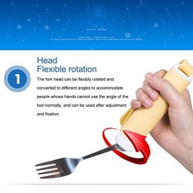 Fourchette à Ustensiles Adaptative, Avec Sangle Réglable