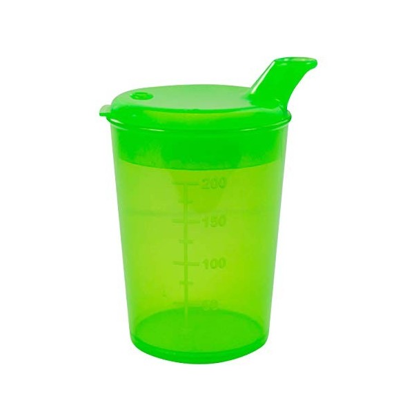 250 Ml Gobelet à Bec Tasse à Bec, Gobelet, Gobelet Différentes Couleurs + Trinköffnungen Medi-Inn - Transparent, Ouverture po