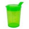 250 Ml Gobelet à Bec Tasse à Bec, Gobelet, Gobelet Différentes Couleurs + Trinköffnungen Medi-Inn - Transparent, Ouverture po