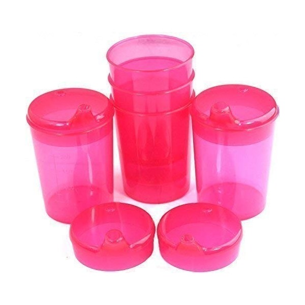 Bill Becher 250 ML Set 5 Sous-Parties + 10 Couvercle Ouverture 5 Pièces 12 X 10mm U.5 Stück 4 X 4mm IN Diverses Couleurs de