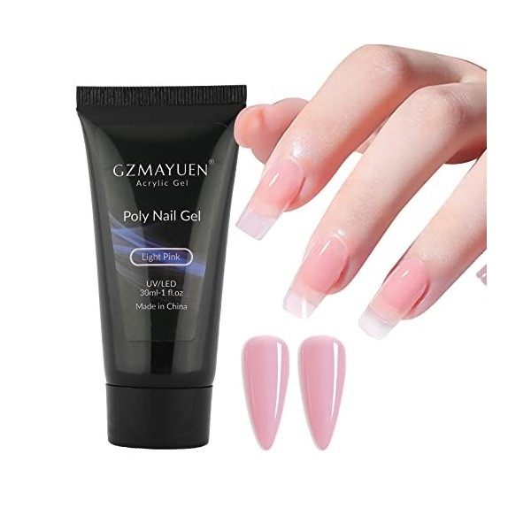 GZSYY Ongle Gel Ongle en Gel 30ML Gel pour Ongle Gel Construction Ongle UV Gel Ongle UV Rose Gel UV Ongle Gel UV Gel à UV pou