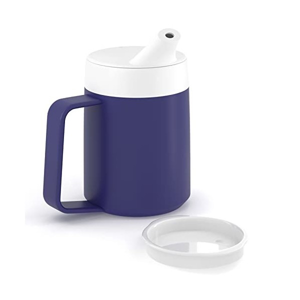 JFA Supplies Tasse à boire bleue pour adulte avec 1 poignée