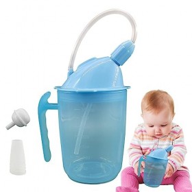 Cipliko Tasse à bec pour personnes âgées, 350 ml, gobelet léger pour adultes – Accessoire handicapé pour adultes, gobelet à m