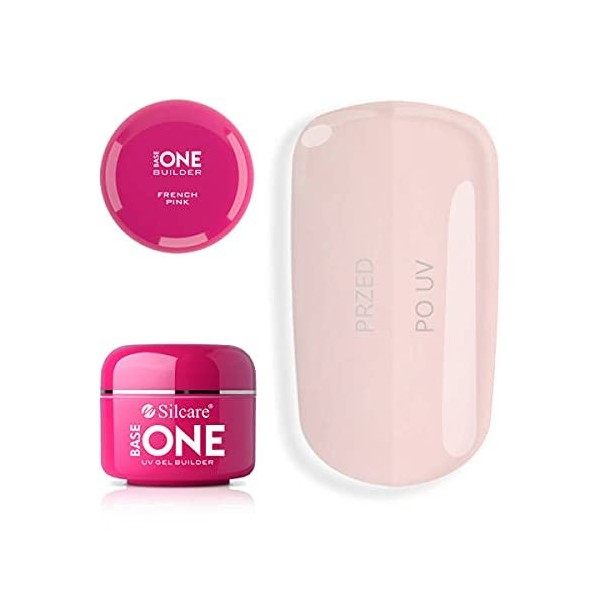 Silcare Base One French Pink Gel UV de construction Rose 15 g