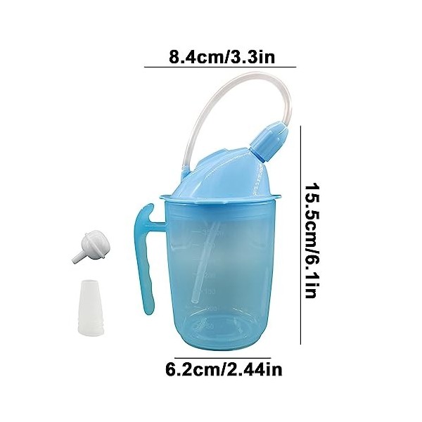 KERALI Gobelet pour Personnes âgées, gobelets pour Adultes, gobelets anti-350 ML pour Adultes, Accessoires pour Personnes han