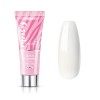 COSCELIA Poly Nagel Gel Tube Ongle Gel Construction UV Extension Ongle Gel Extension Gel Poly Nail Gel 15ml Blanc Vernis Gel