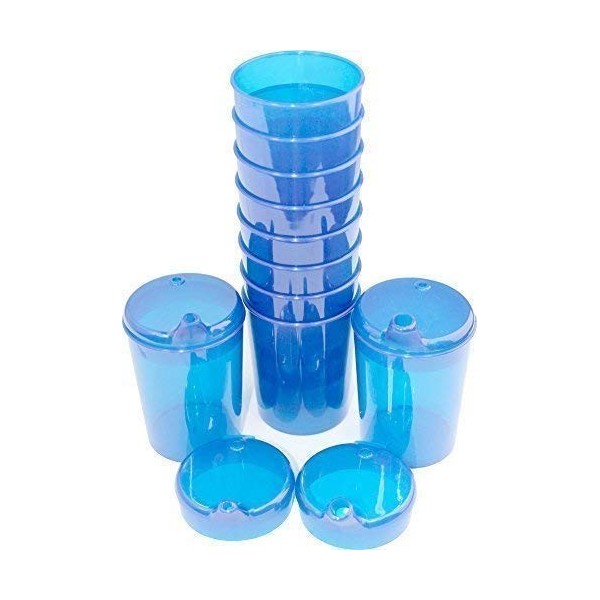 Bill Becher 250 ML Set 10 Sous-Parties + 20 Couvercle Ouverture 10 Pièces 12 X 10mm U.10 Stück 4 X 4mm IN Diverses Couleurs