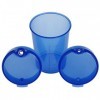 Tasse gobelet à bec tasse gobelet Set Couleur Bleu avec couvercle à grande ouverture 1 pièce