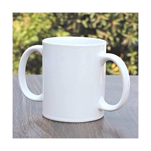 AncientImpex Tasse en céramique à double poignée pour une tenue sûre | Tasses en céramique à double poignée pour aider les tr