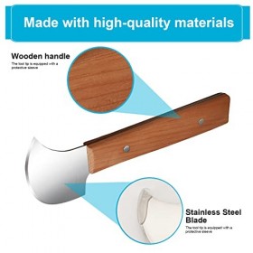 Couteau à bascule Fstcrt pour handicapés, gadgets à une main, couteau incurvé, pour les tremblements de la main, larthrite o