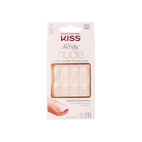 KISS KISS Salon Acrylique Nude French Nails Carrés