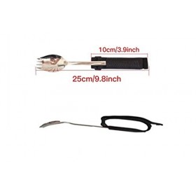 Healthman Spork - Ustensiles adaptatifs - Manchette pour ranger les couverts, laide à lalimentation et le porte-ustensiles 
