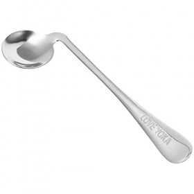 GLEAVI Ustensiles Adaptatifs Cuillères Coudées Pour Droitiers Anti-Tremblement En Acier Inoxydable Manger De Largenterie Aut