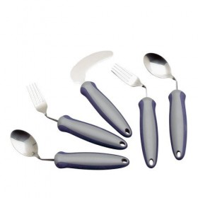Homecraft Newstead Cutlery, Right Handed Spoon Eligible for VAT relief in the UK Adaptive Dining Aid, Utensil for Elderly, 