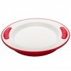 Nrs Healthcare Soft Grip Assiette Isotherme Rouge/Blanc