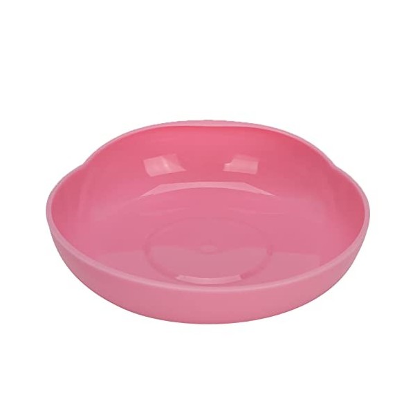 OKJHFD Assiette Anti-déversement, Aide à Lauto-alimentation, Assiette Ronde Rouge, Assiette Anti-déversement Pour Soins Aux