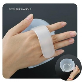 Bol à Cuillère Adaptatif, Bol à Cuillère Haut et Bas pour Personnes âgées, Base daspiration Légère pour la Maladie de Parkin