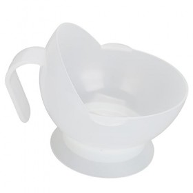 Bol à Cuillère Adaptatif, Base daspiration de Bol à Cuillère Haute et Basse en PP pour Personnes âgées Empêchant les Oreille