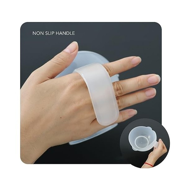 Bol avec Cuillère Haute et Basse pour Personnes âgées, Bol Adaptatif en PP pour Personnes Handicapées