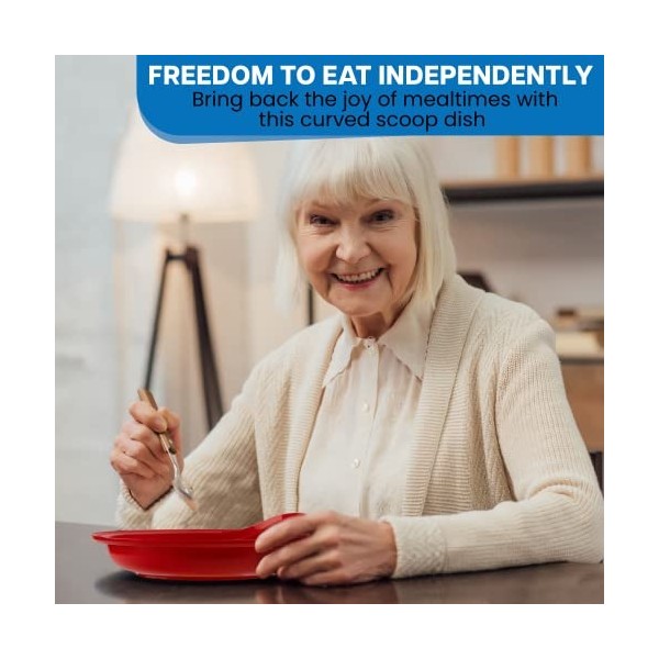 Providence Spillproof Lot de 6 assiettes à pelles Rouge 22,9 cm