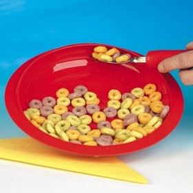 Assiette avec Rebord Intérieur et antidérapant-Dessous, pour einschränkung motorisé