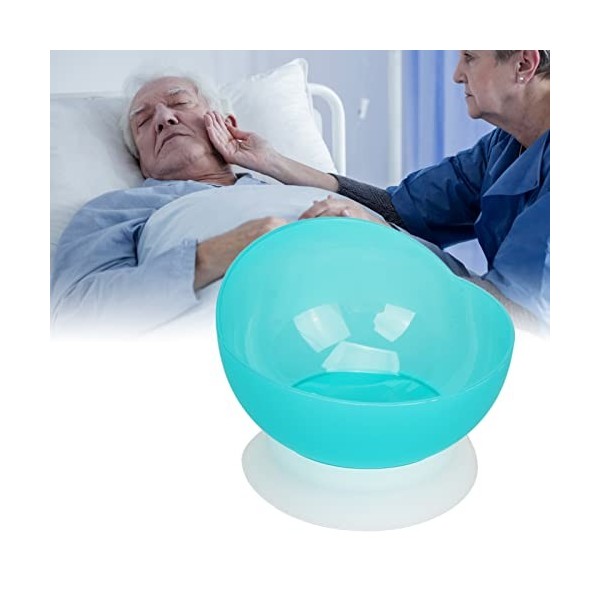 Cuillère Plats Bols Bord Haut Auto-alimentant Cuillère Détachable Plat Réduire les Déversements avec Base daspiration Adulte